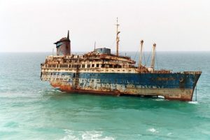 Wrack der SS American Star vor Fuerteventura